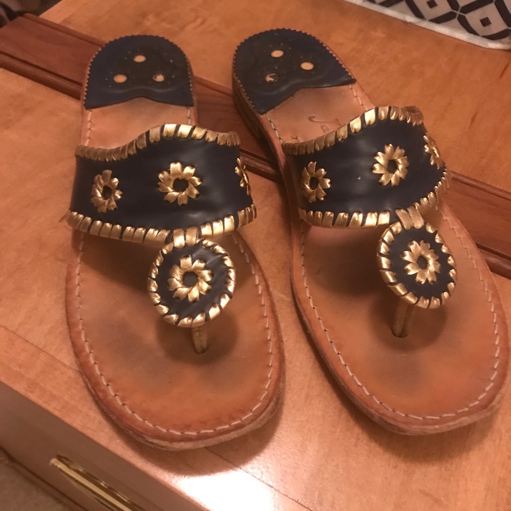 Jack Rogers Navy Sandals